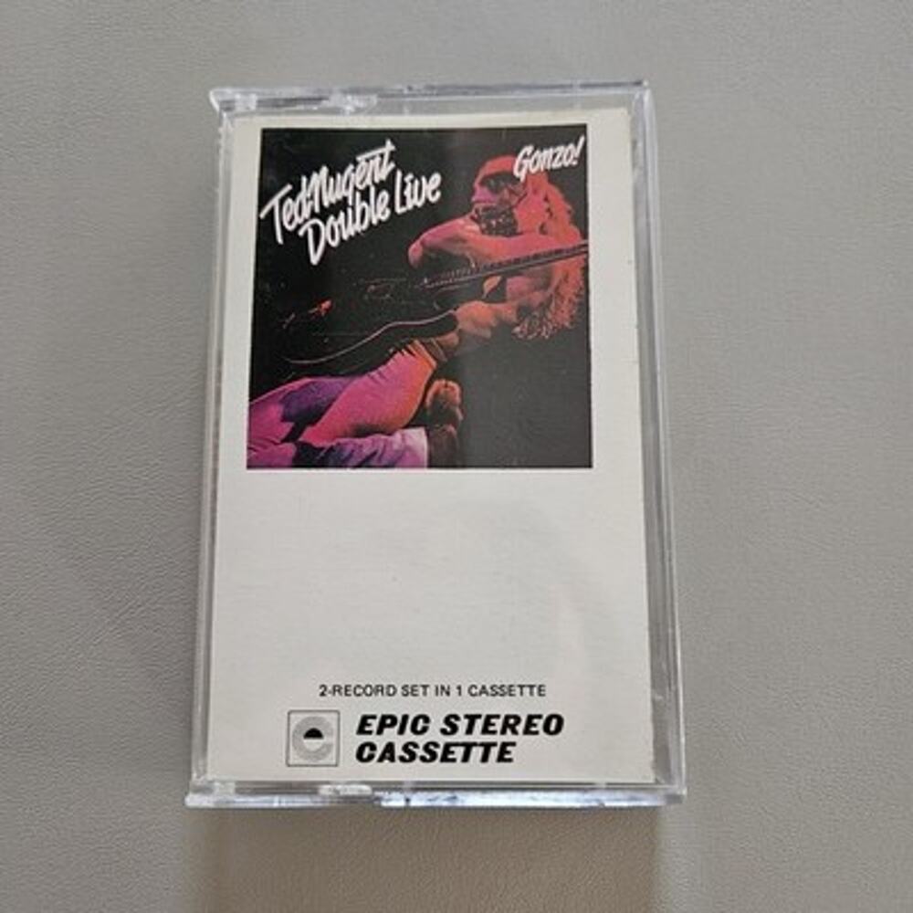 Ted Nugent - Double Live Gonzo - Vtg Cassette Tape - Rock Music Stranglehold